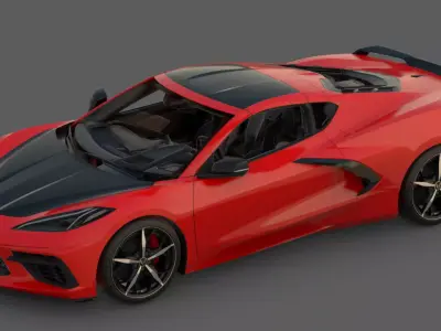 2020 Chevrolet Corvette C8 Stingray 3D Model American Revolution 3D model