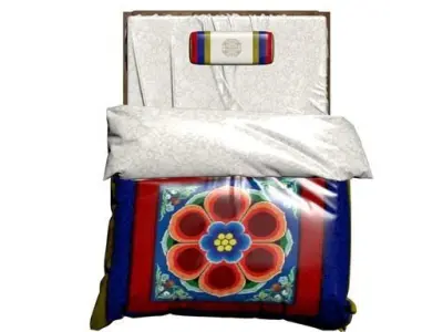 Korean Traditonal Bed 3D model