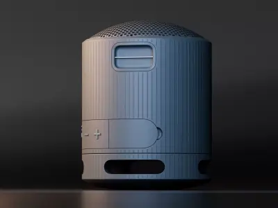 Modern Portable Bluetooth Speaker 3D model