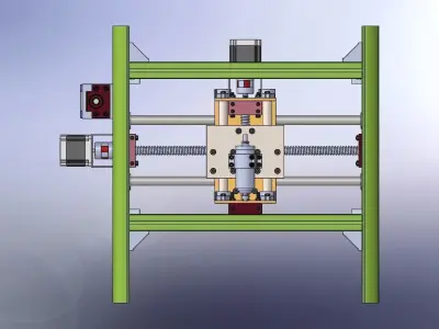 mini CNC machine 3D model