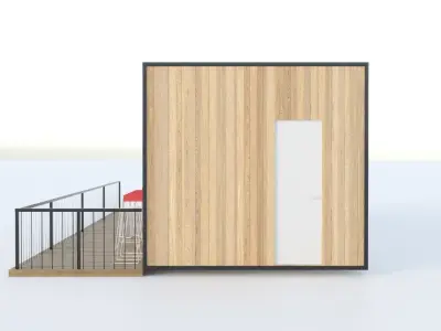 Module house post office 3D model