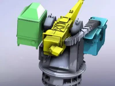 MLG 27 Naval Gun 3D model