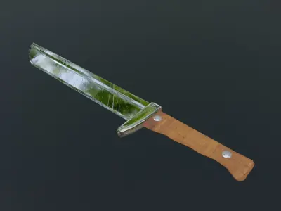 Hunting knife Free 3D model buy
