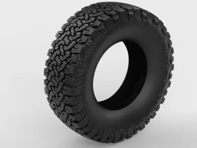 Generic 35 inch all terrain tire Free 3D model