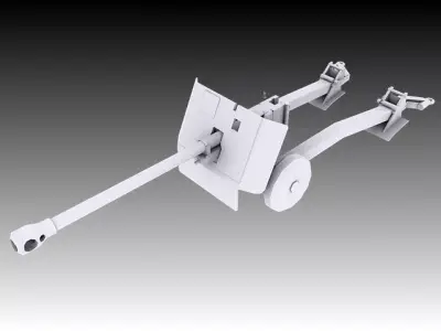 17 Pounder 3D model