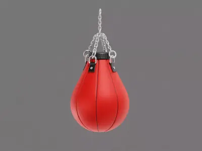 Punching Bag Low-poly 3D model 2