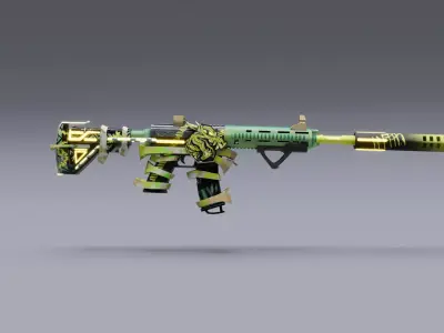 Weapon M416 OLDTropic 3D model