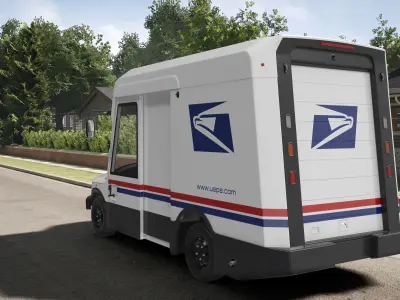 Next Generation US Mail Truck 3D model