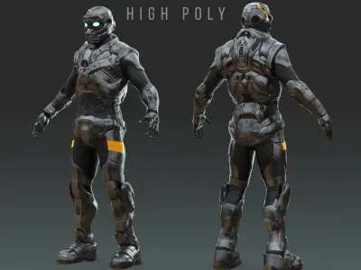 Star trooper Armor High res 3D model