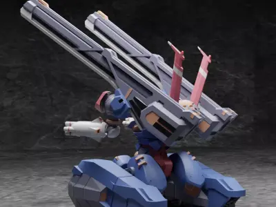Gundam GQuuuuuuX Guntank 144 Scale Fully Articulated 3D print model