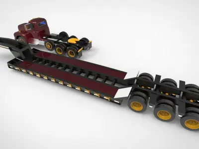 Heavy-duty hauler 3D model