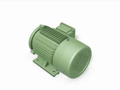 90S B34b Left IEC electric motor - 3D CAD model 3D model