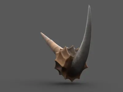Brutal Bone War Pick Free low-poly 3D model