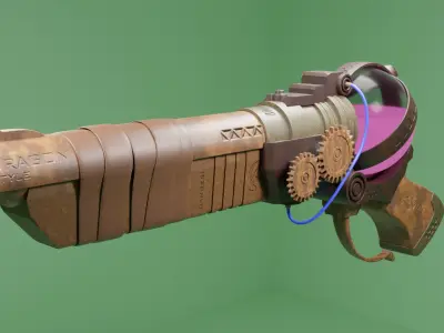 pistol 3D model 5