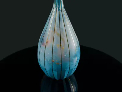 marble texture   vase Low-poly 3D model