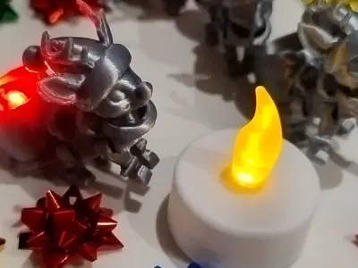 Flexy Happy Reindeer for a Modular Flying Train 3D print model