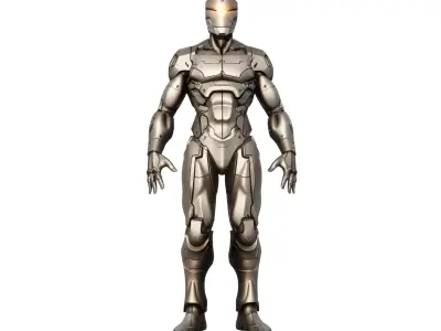 Futuristic Male Combat Mech Suit 3D model