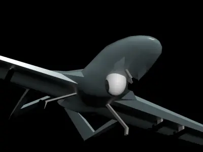 Bayraktar TB2 drone 3D model