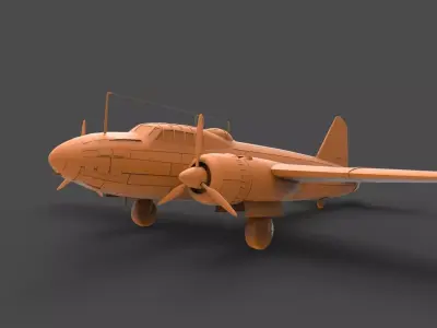 Mitsubishi G4M 3D print model