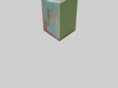 Juice Box model Low-poly 3D model