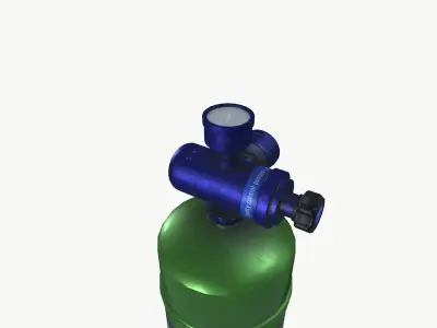 Nitrogen Bottle 3D model