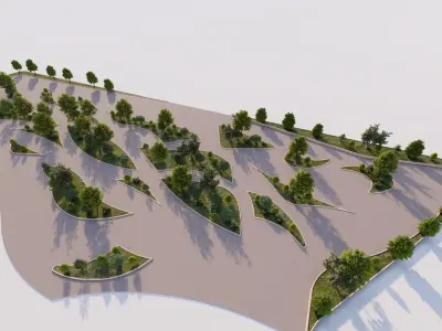 park-public park-Private Park Landscape Urban 3D model purchase