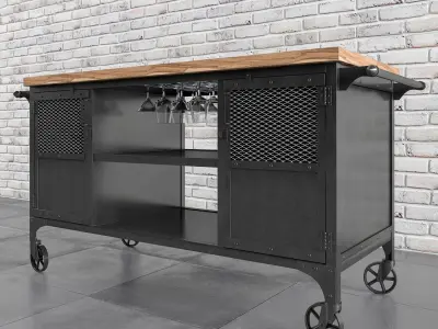 Bar Cart 3D model purchase