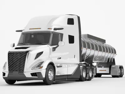  Semi Truck Generic Fuel Tank Trailer 03 