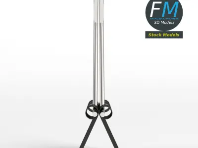 Closed binder clip 2 3D model