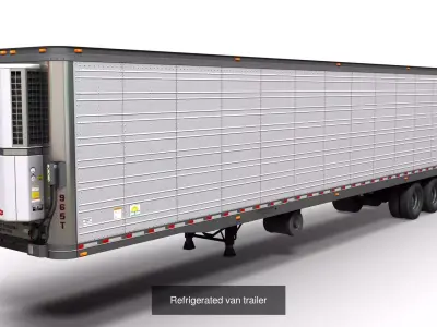 Semitrailers collection  3D Model Pack