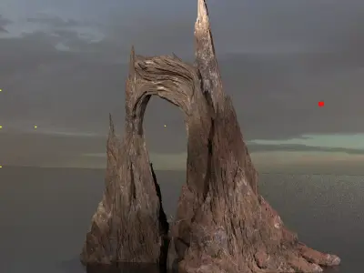 Mars Mountain Archway 2  3D model