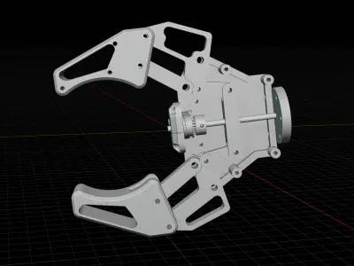 Robotic Gripper rigged 3D model
