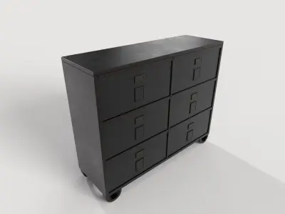 Chests of Drawers Industrial 3D model