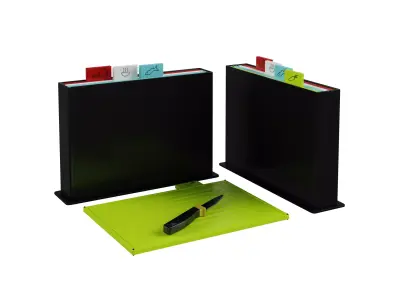 Chopping Board Set 01 Free low-poly 3D model