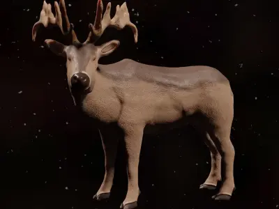 Elk Model Rigged 3D model