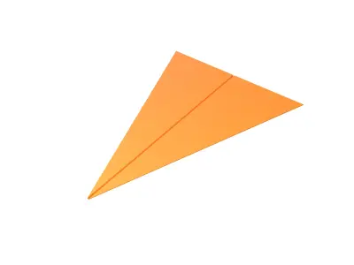 Paper Plane v5 008 Low-poly 3D model