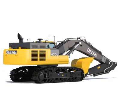 Excavator John Deere 470G 3D model