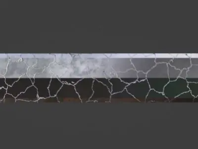 Thunder Sword Low-poly 3D model