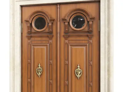 Entrance classic door 106 3D model
