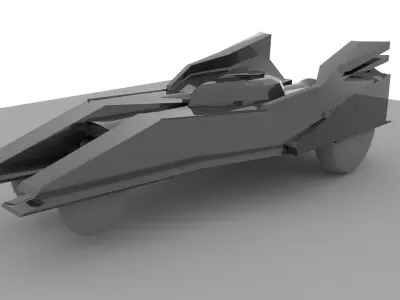 Batmobile lego jet fighter Free low-poly 3D model
