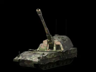 Panzerhaubitze 2000 Low-poly 3D model