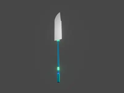Glaive Weapon Low-poly 3D model