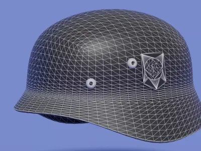 German WW2 Stahlhelme M35 Helmet 3D model