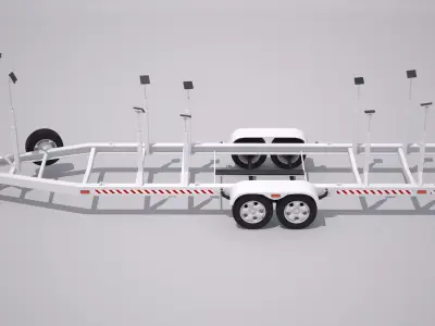 Sailboat Trailer 3D model