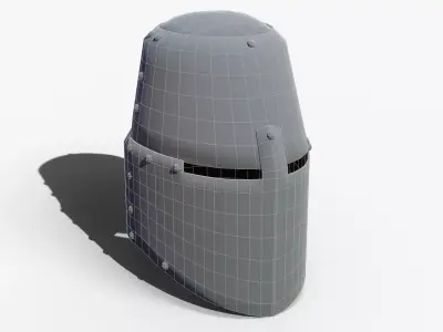 Great Helm Low-poly 3D model