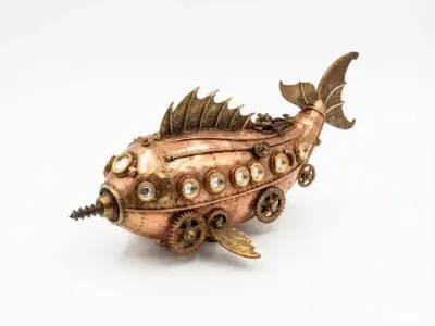 Clockwork Nautilus Breacher 3D Model  Low-poly 3D model