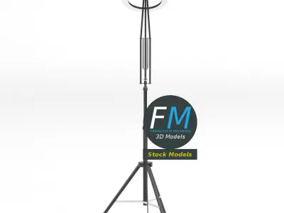 Magnifying lamp with tripod 3D model