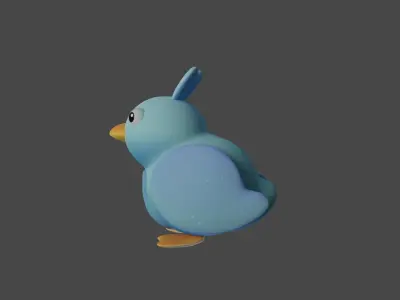 Bird Game Model 02 Low-poly 3D model