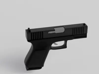 Low Poly Glock 18 Low-poly 3D model
