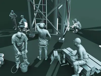 Construction Site 3D model get